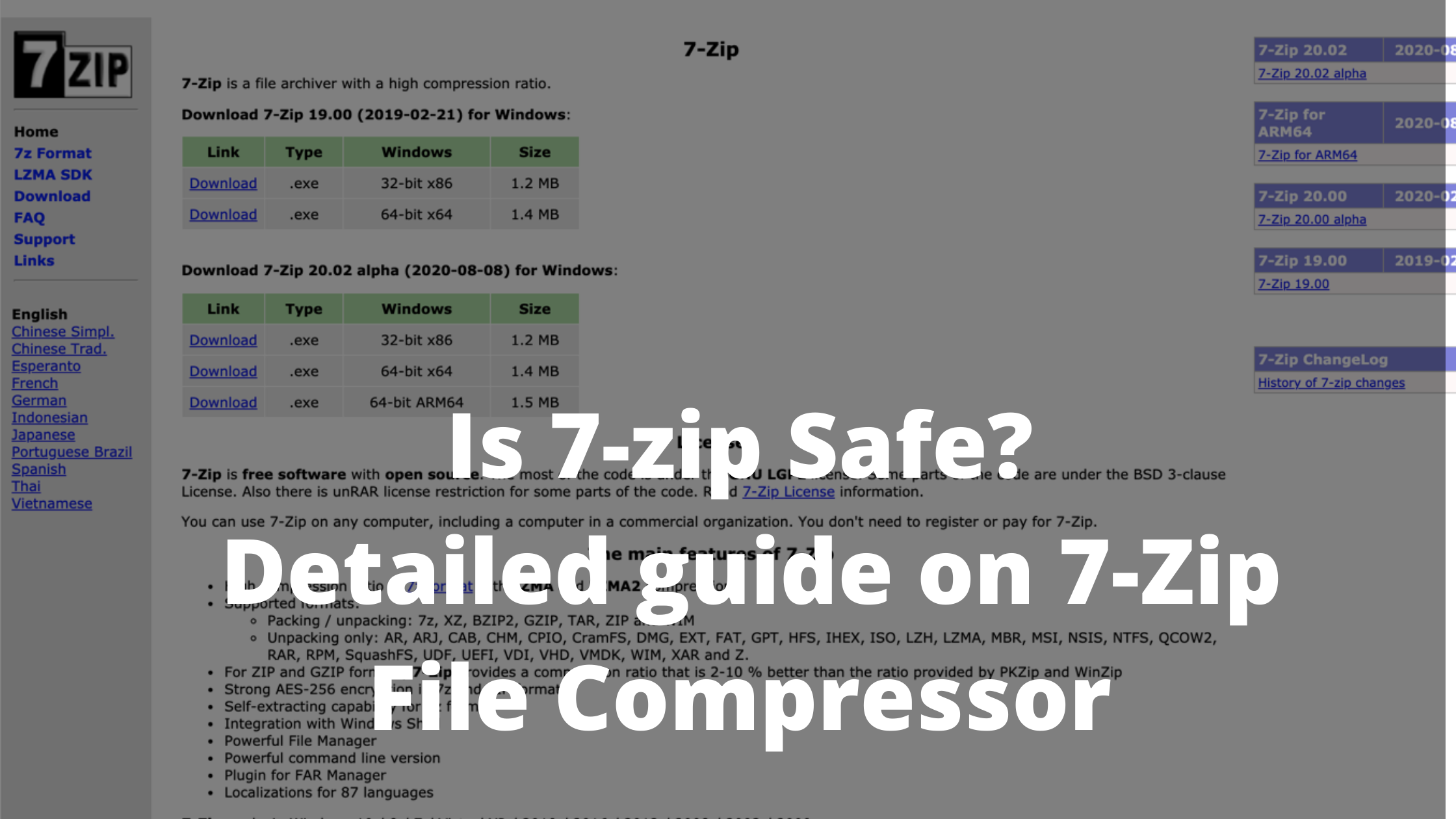 is 7 Zip safe