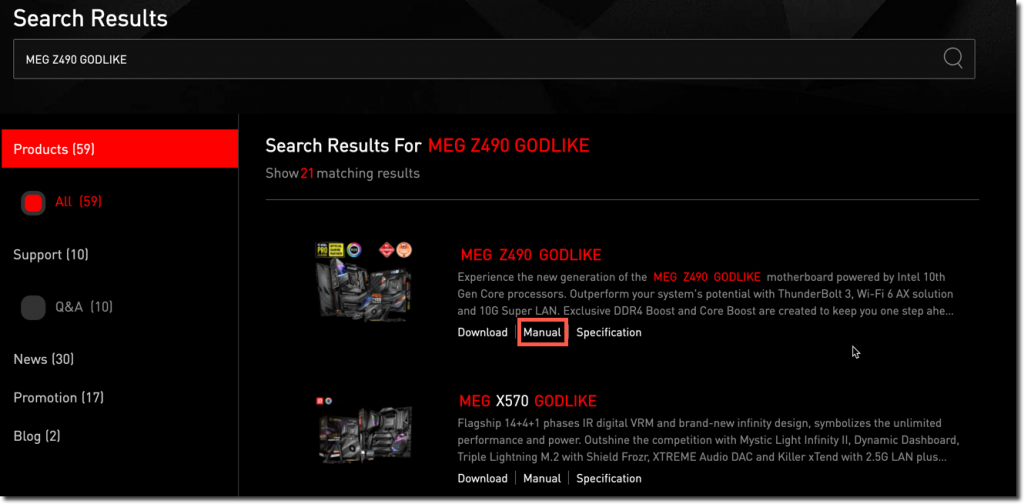download MSI BIOS Manual