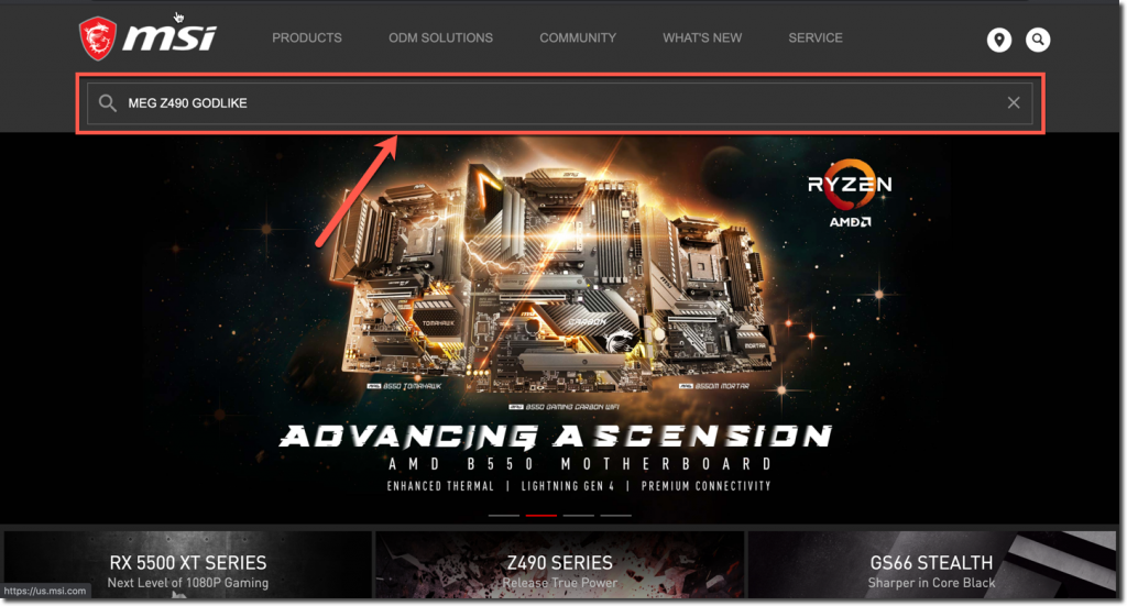 msi official website