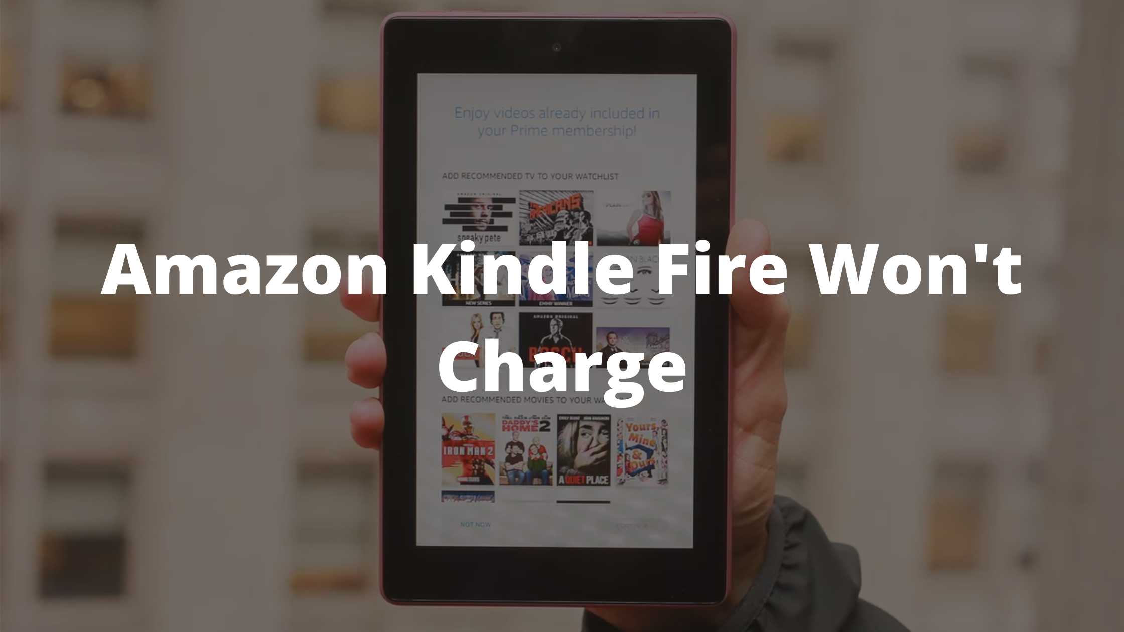 Kindle Fire Won't Charge