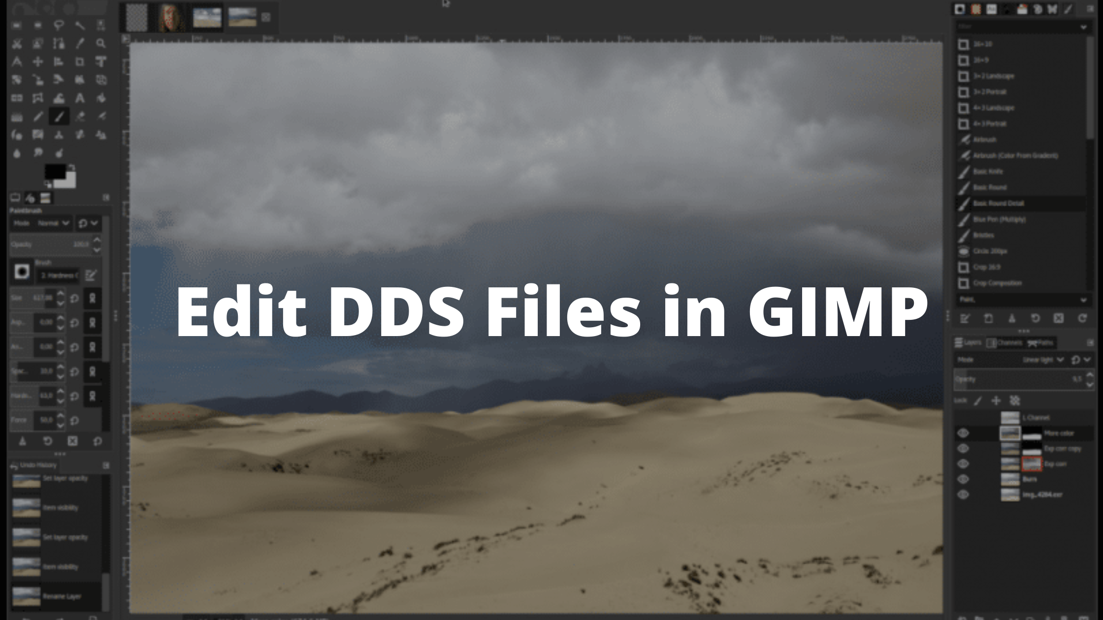 Edit DDS Files in GIMP