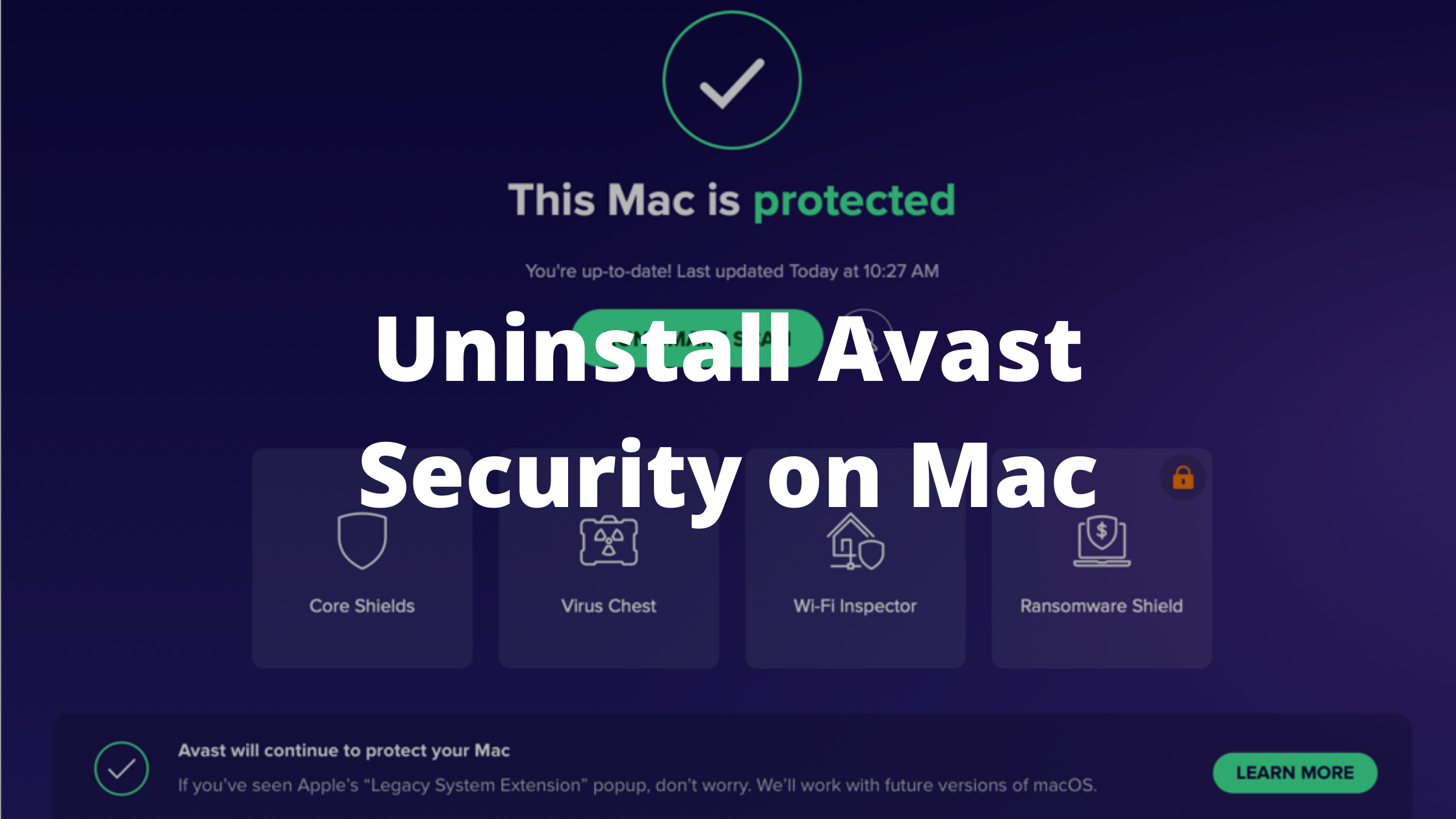 Uninstall Avast Security Mac