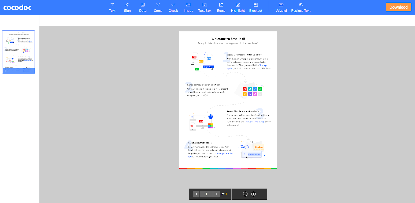 open pdf file